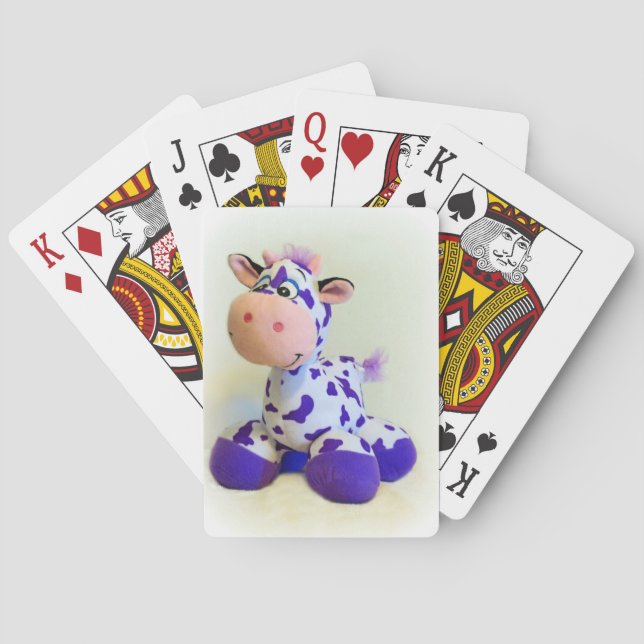 Lila Kuh Spielkarten (Rückseite)