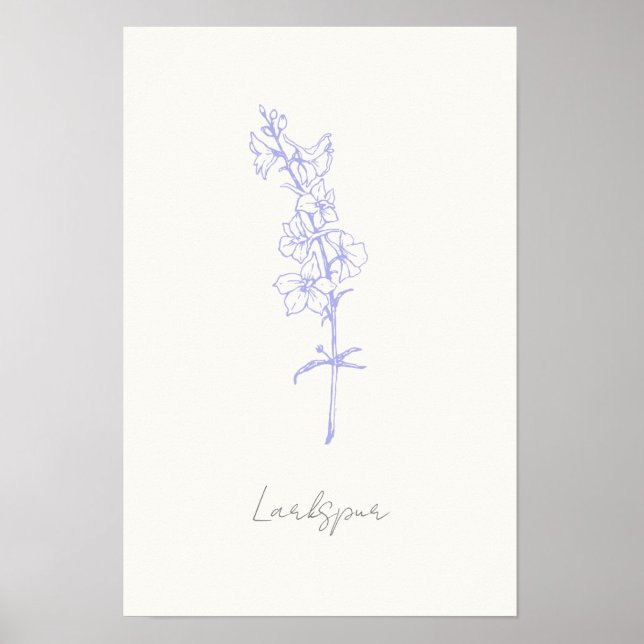 Lila Kunsthandwerk Larkspur Poster (Von Creator hochgeladen)