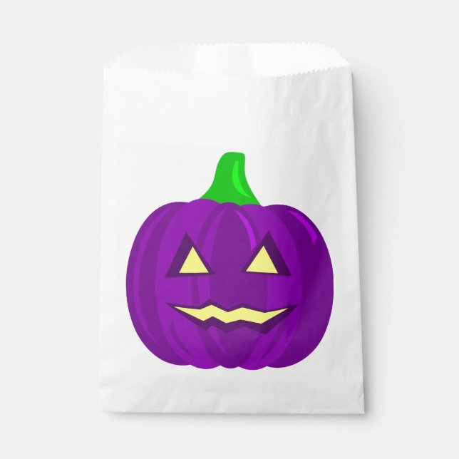 lila Kürbis Geschenktütchen (Vorderseite)