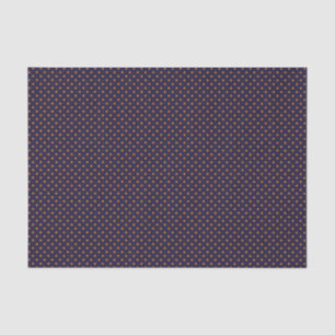 Lila + Kürbis-Polka-Punkte (klein) Tissue-Papier Seidenpapier