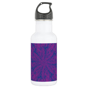 Lila Labyrinth Edelstahlflasche