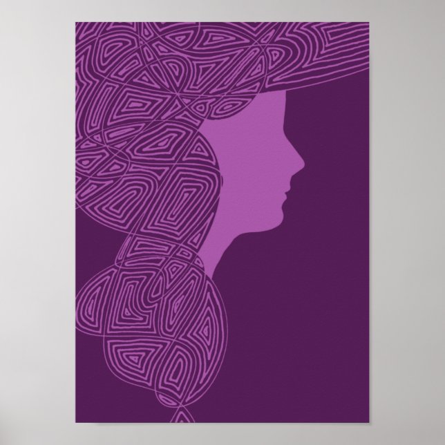 Lila Lady Poster (Vorne)