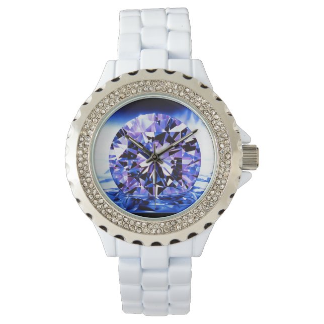 Lila Lady-Uhr Armbanduhr (Vorderseite)
