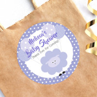 Lila Lamm Niedlich Moderne Babydusche Danke Ewe