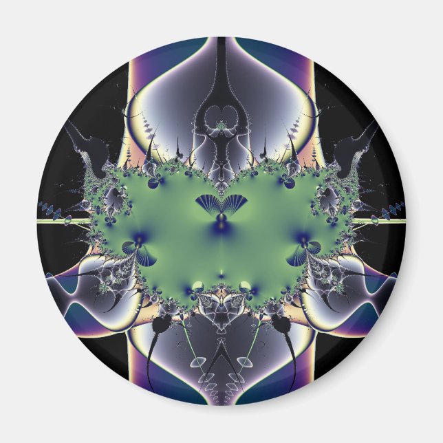 Lila Lampe Magnet (Vorne)