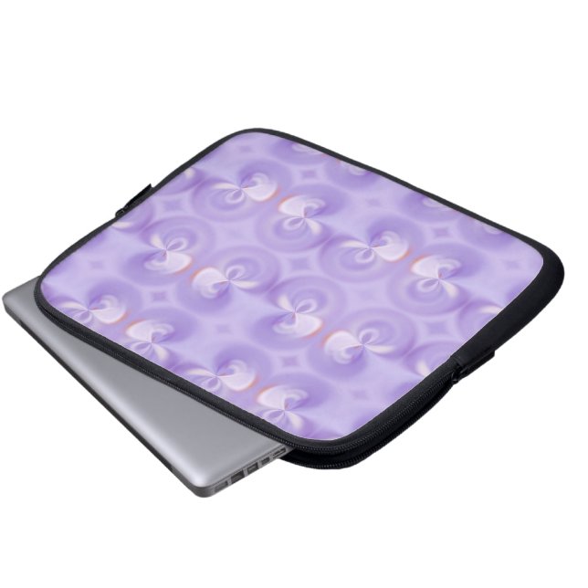 Lila Laptop-Sieb Laptopschutzhülle (Vorne Knopf)