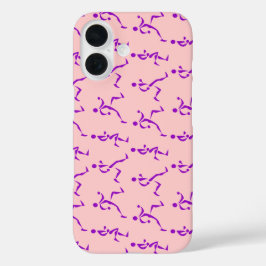 Lila Läufer iPhone 16 Hülle