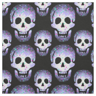 Lila Laughurts Schädelhaken Hexe® Pagan Wiccan Stoff