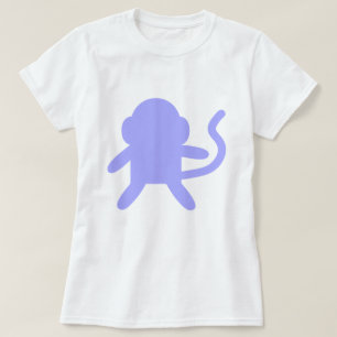 Lila Lavendel-Affenmonkee kundenspezifisch T-Shirt