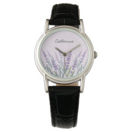 Lila Lavendel Armbanduhr