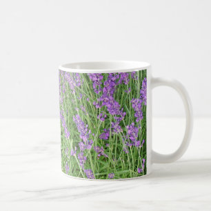 Lila Lavendel-Blume Fotografie Kaffeetasse