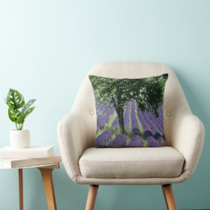 Lila Lavendel Blume Olivenweg Kunst, Dichtung und  Kissen