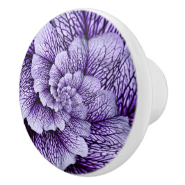Lila Lavendel Blume rund Keramik zeichn Knöpfe Keramikknauf
