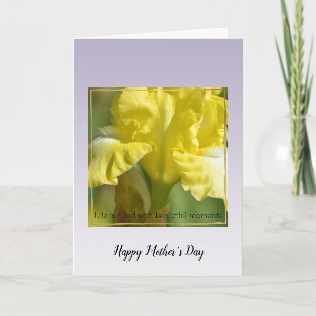 Lila Lavendel-Blume Schöne Moments Card Karte (Vorderseite)