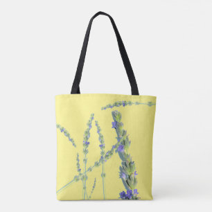 Lila Lavendel Blume Tote Tasche