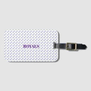 Lila Lavendel Blumen Botanisch All-in-One-Folie W Gepäckanhänger