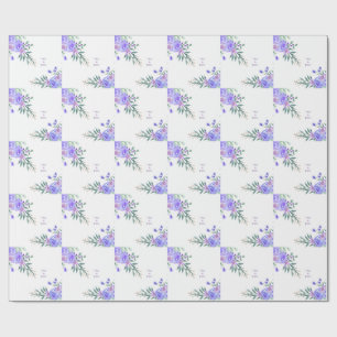 Lila Lavendel Blumen Botanisch All-in-One-Folie W Geschenkpapier