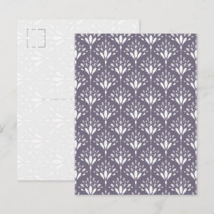 Lila Lavendel Botanische Volksblumen-Kunstpostkart Postkarte