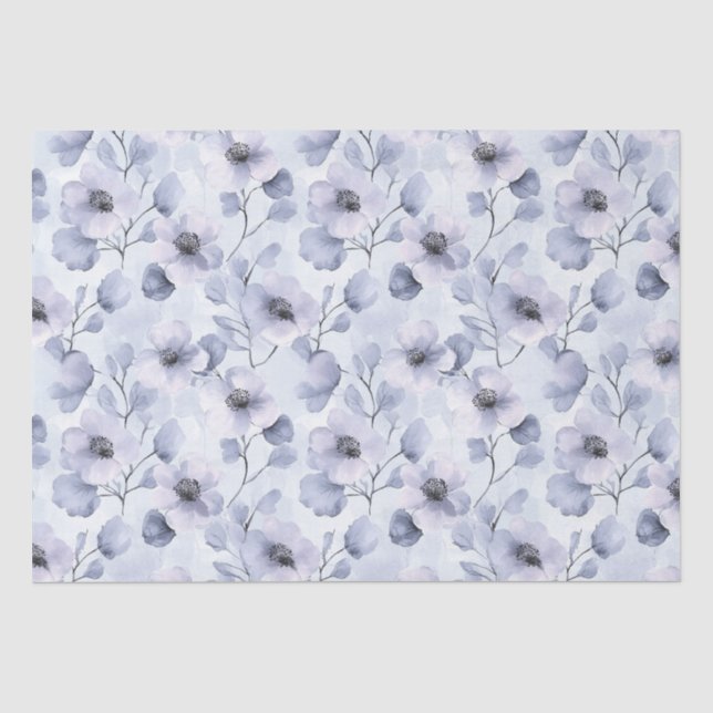 Lila Lavendel-Brautparty Seidenpapier (Vorderseite)