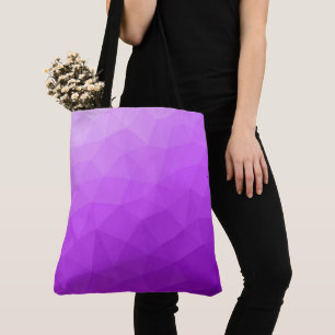 Lila Lavendel Farbverlauf geometrisches Maschenmus Tasche