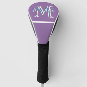 Lila Lavendel für benutzerdefinierte Monogrammnam Golf Headcover