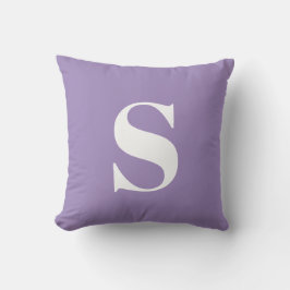 Lila Lavendel Initial Mit Monogramm Outdoor Pillow Kissen