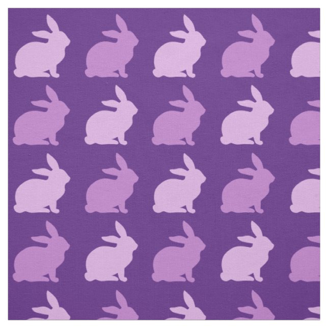 Lila Lavendel-Kaninchen Stoff (Muster)