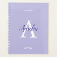 Lila Lavendel-Personalisiert-Monogram-Planer