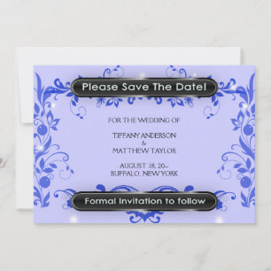 Lila Lavendel Reben Save the Date