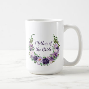 Lila, Lavendel, Rosa Rosen Mutter der Braut Kaffeetasse