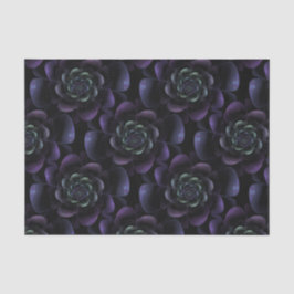 Lila Lavendel-Schwarz-aquamarines Blumen Seidenpapier
