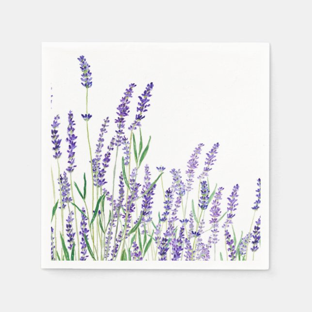 lila Lavendel Serviette (Vorderseite)