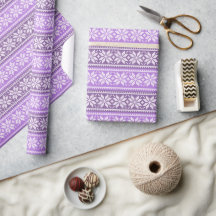 Lila Lavendel Snowflake Strick Sweater Pattern