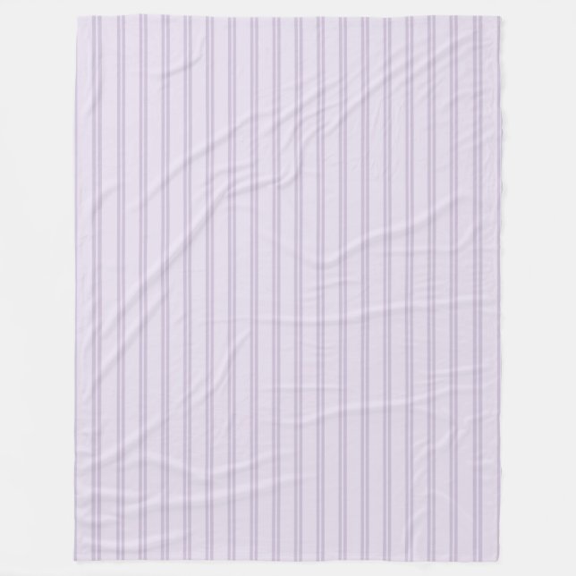 Lila Lavendel Streifen Fleecedecke (Vorderseite)