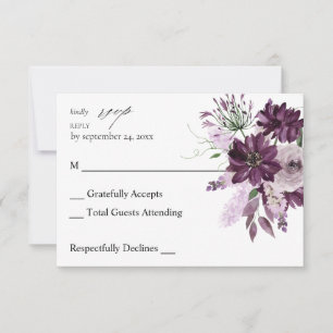 Lila & Lavendel UAWG RSVP Karte