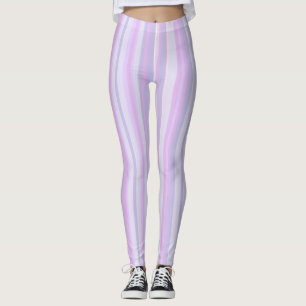 Lila Lavendel und rosa gestreifte Leggings