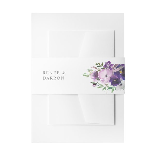Lila Lavendel und Violett Einladungsbanderole (Vorderseite Beispiel)