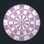 Lila Lavendel und Weiß Dartscheibe<br><div class="desc">Lila Lavendel und White Dart Board</div>