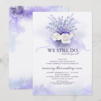Lila Lavendel "We still do" Hochzeitsjubiläum