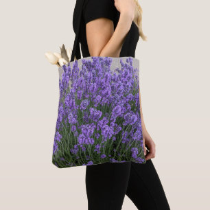 Lila Lavendelblüten Floral Tasche