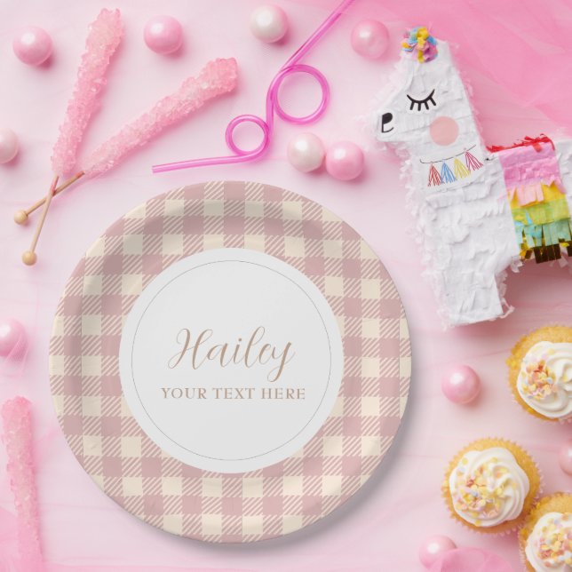 Lila Lavendelfarbkind Geburtstag Pappteller (Party)