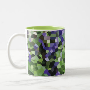 Lila Lavendelgarten Zweifarbige Tasse