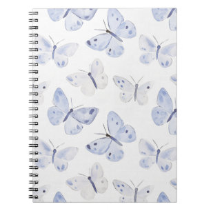 Lila Lavender Butterfliegen Notizblock