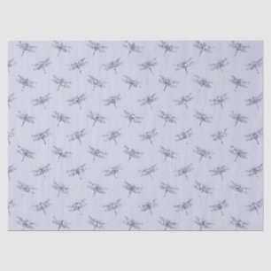 Lila Lavender Glitzer Dragonflies Seidenpapier