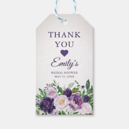 Lila Lavender Greenery Brautparty Vielen Dank Geschenkanhänger