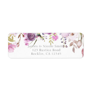 Lila Lavender Lilac Watercolor Blumenzehen
