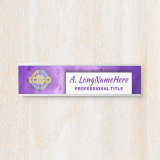 Lila Lavender Modern Namplate Creative Office Türschild