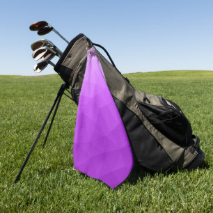Lila Laveneder-Verlaufs geometrisches Maschenmuste Golfhandtuch