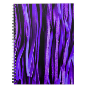 Lila Leder Fringe Spaß und Extravagantes Notebook Notizblock