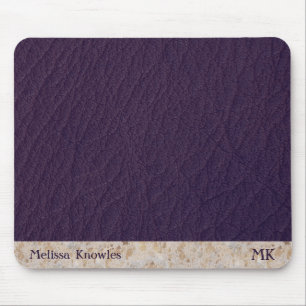 Lila Leder Mousepad